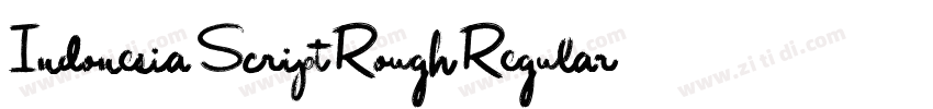 Indonesia Script Rough Regular字体转换